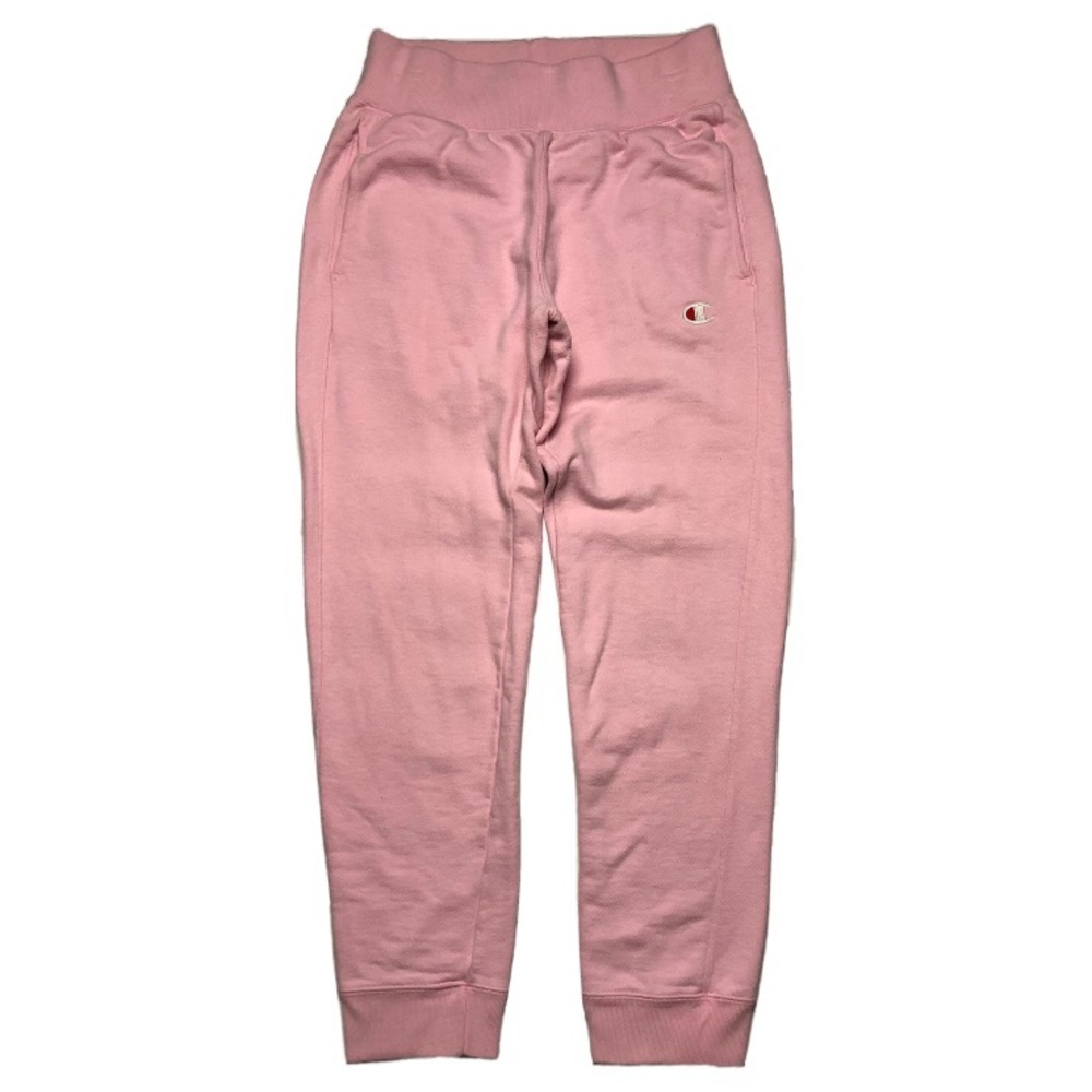 RARE 90s Y2K Vintage Champion Light Pink Reverse Weave Jogger Sweatpants Small